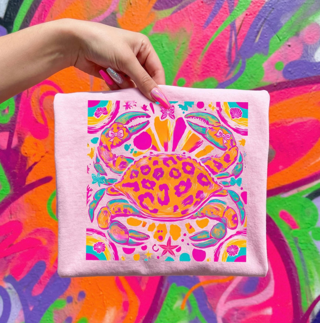 Neon Tide Crab Tee